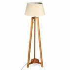 Large Bamboo Tripod Floor Lamp with Shade
