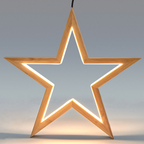 Ceiling Bamboo Star LED Pendant Lamp