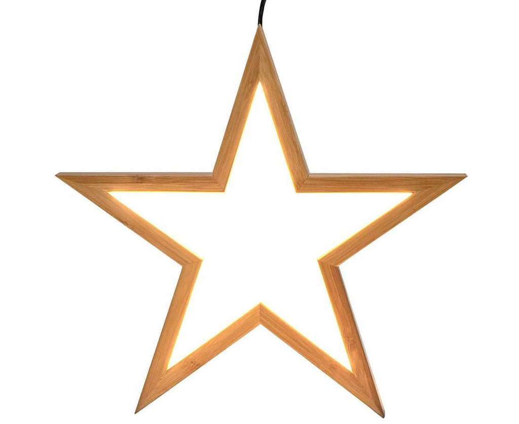 Large Bamboo Star LED Pendant Lamp