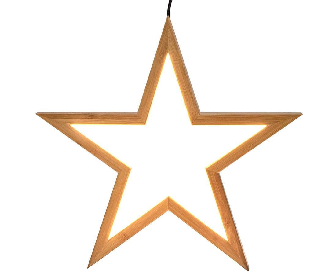 Large Bamboo Star LED Pendant Lamp