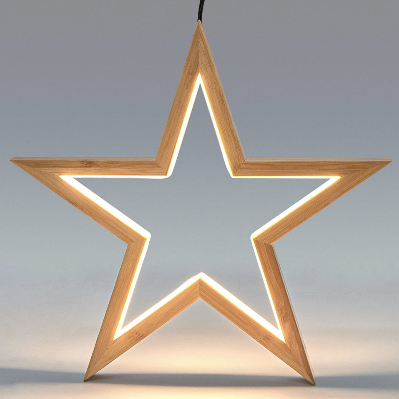 Large Bamboo Star LED Pendant Lamp