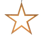 Large Bamboo Star LED Hanging Lamp Set