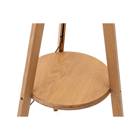 Natural Tripod Floor Lamp with Shelf