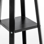 Elegant 3-Tier Natural Wood Floor Lamp