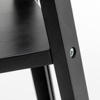 Elegant 3-Tier Natural Wood Floor Lamp