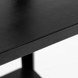 Elegant 3-Tier Natural Wood Floor Lamp