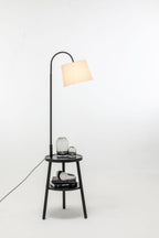Tripod Floor Lamp with Storage and USB Charger