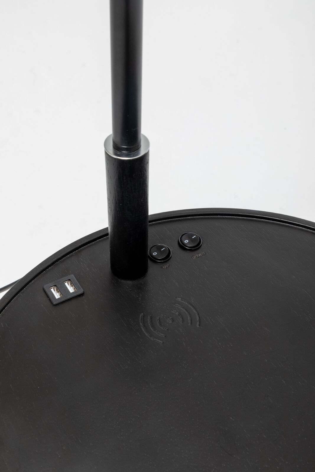 Tripod Floor Lamp with Storage and USB Charger