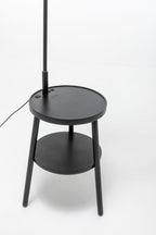 Tripod Floor Lamp with Storage and USB Charger