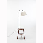 Tripod Floor Lamp with Storage and USB Charger