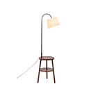 Tripod Floor Lamp with Storage and USB Charger
