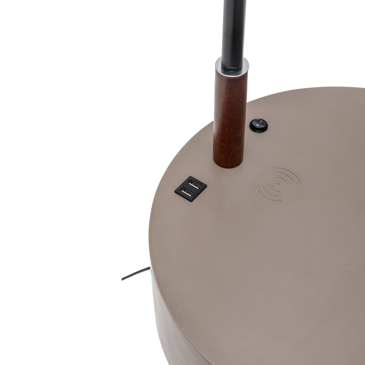 Elegant Tripod Lamp with Drawer and USB Charger