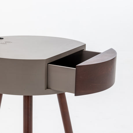 Elegant Tripod Lamp with Drawer and USB Charger