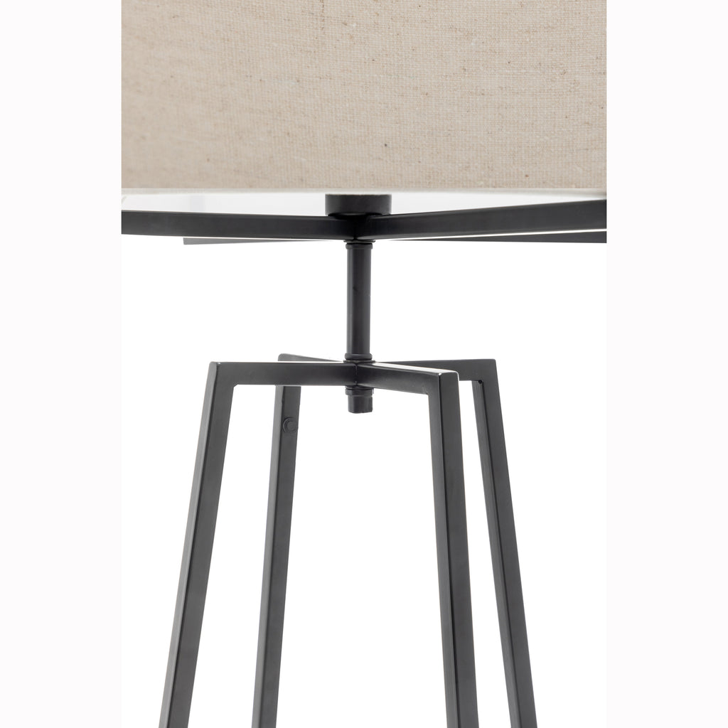 Modern Dimmable Floor Lamp with Linen Shade