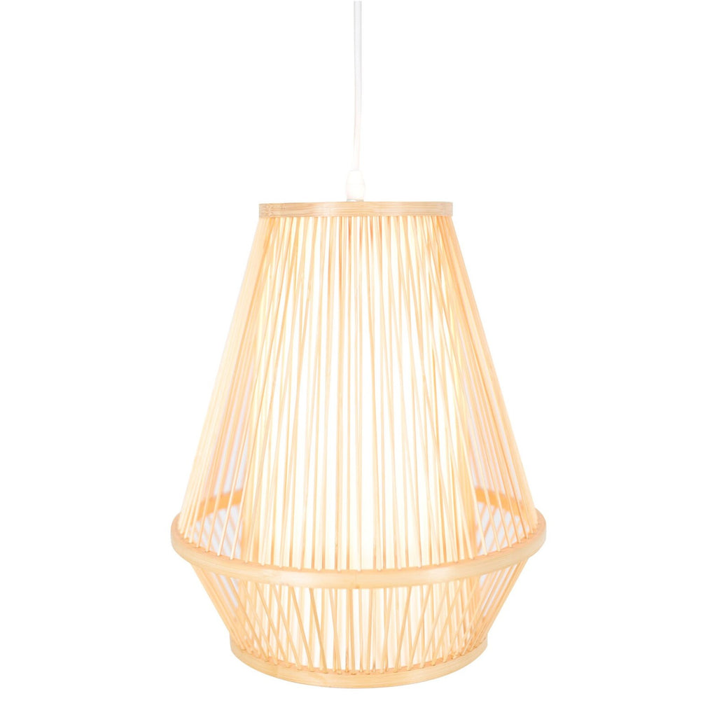 Natural Woven Bamboo Empire Pendant Lamp