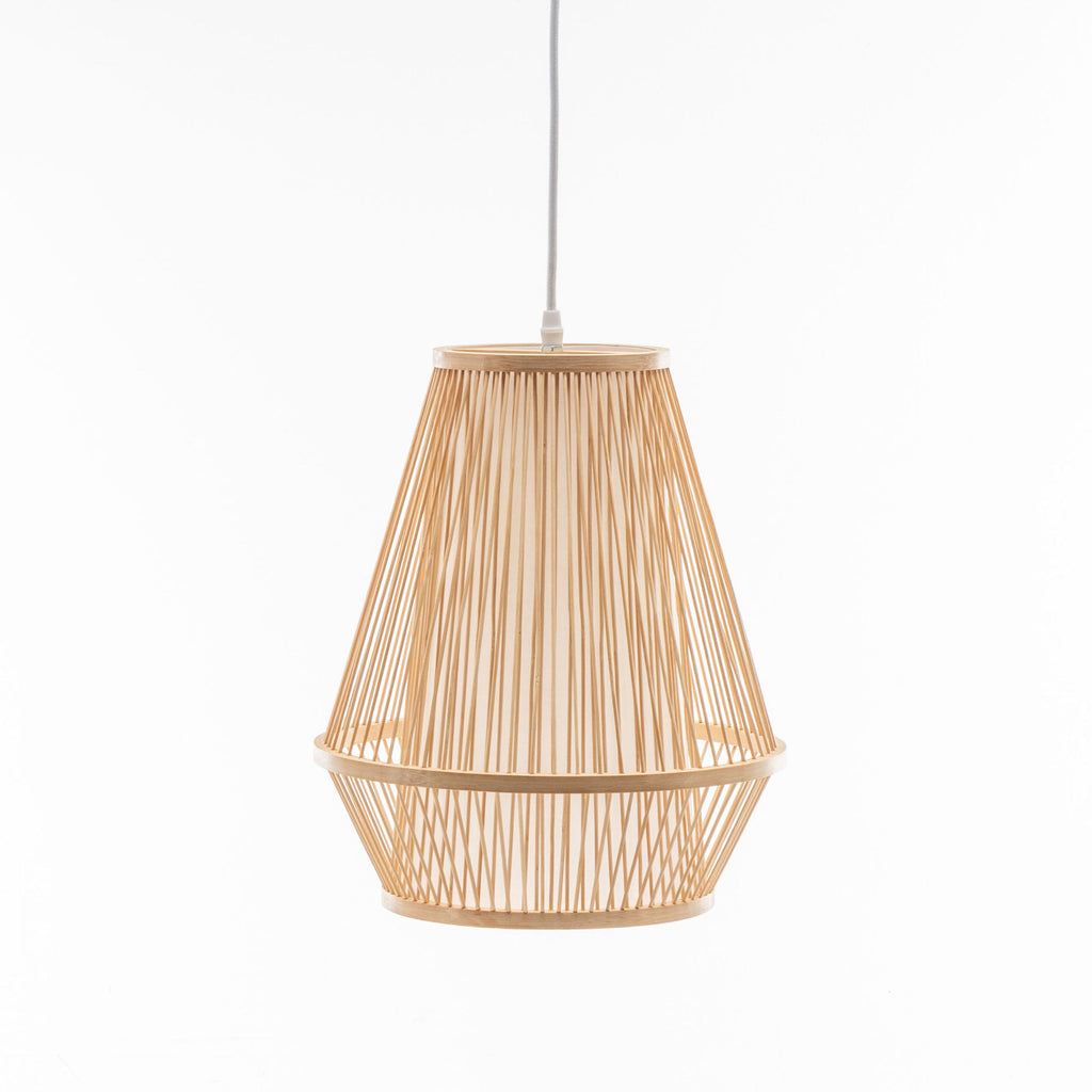 Natural Woven Bamboo Empire Pendant Lamp