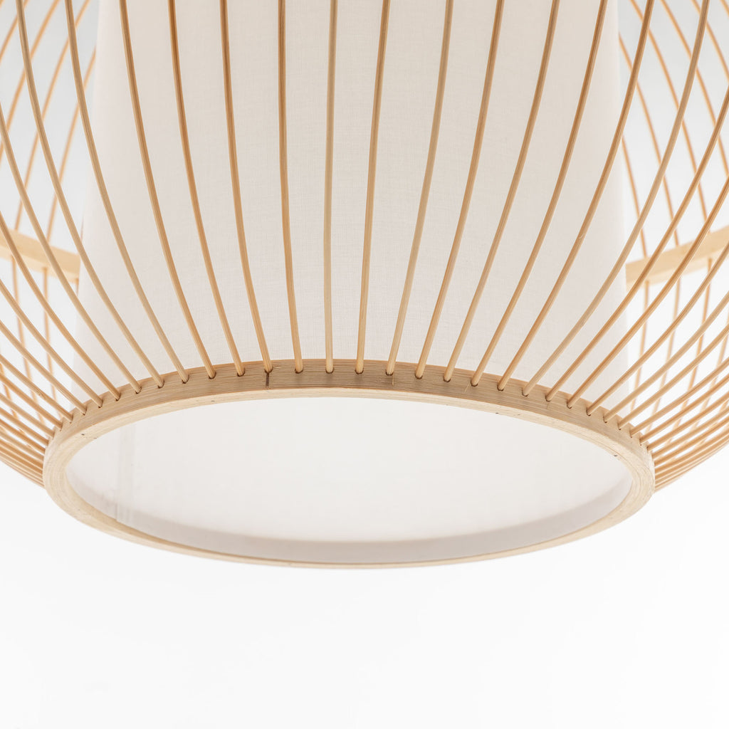 Natural Bamboo Sphere Pendant Lamp