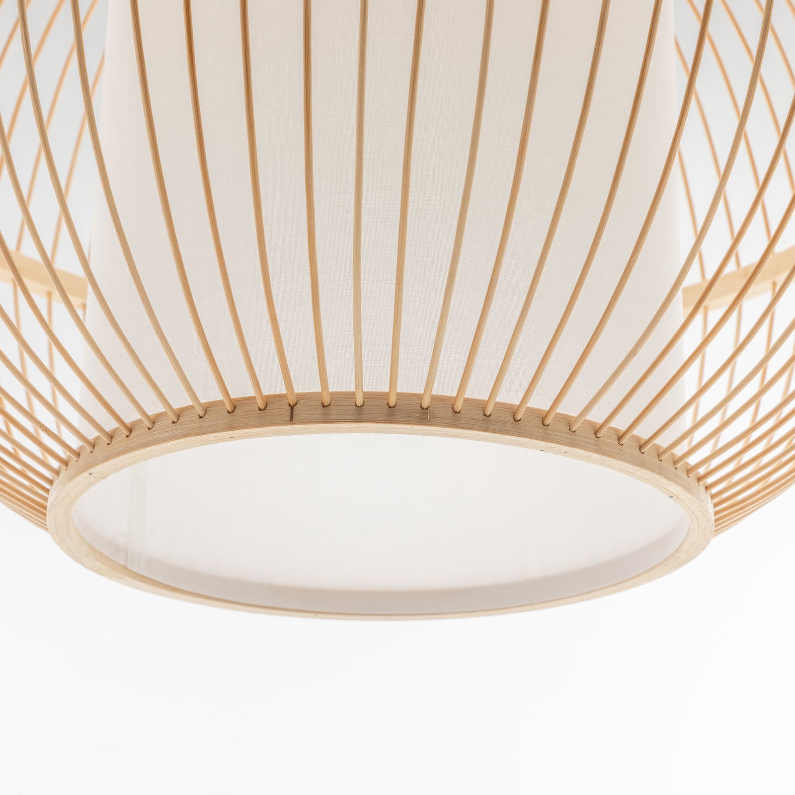 Natural Bamboo Sphere Pendant Lamp