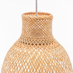 Natural Woven Bamboo Cone Pendant Lamp
