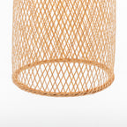 Natural Woven Bamboo Cone Pendant Lamp