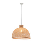 Natural Hand Woven Bamboo Dome Pendant Lamp