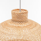 Natural Hand Woven Bamboo Dome Pendant Lamp
