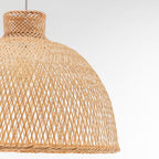 Natural Hand Woven Bamboo Dome Pendant Lamp