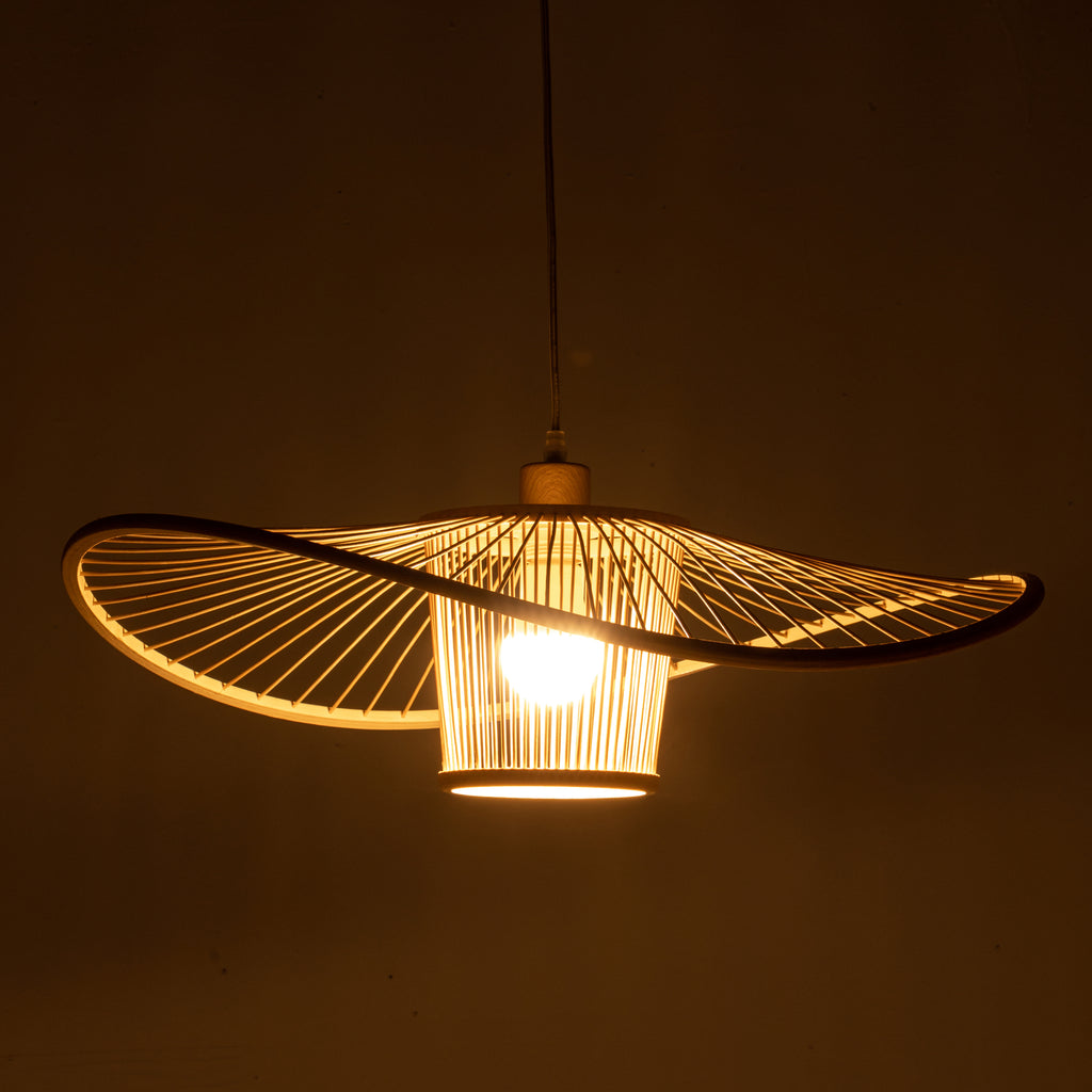 Elysian Breeze Eco-Friendly Bamboo Pendant Lamp