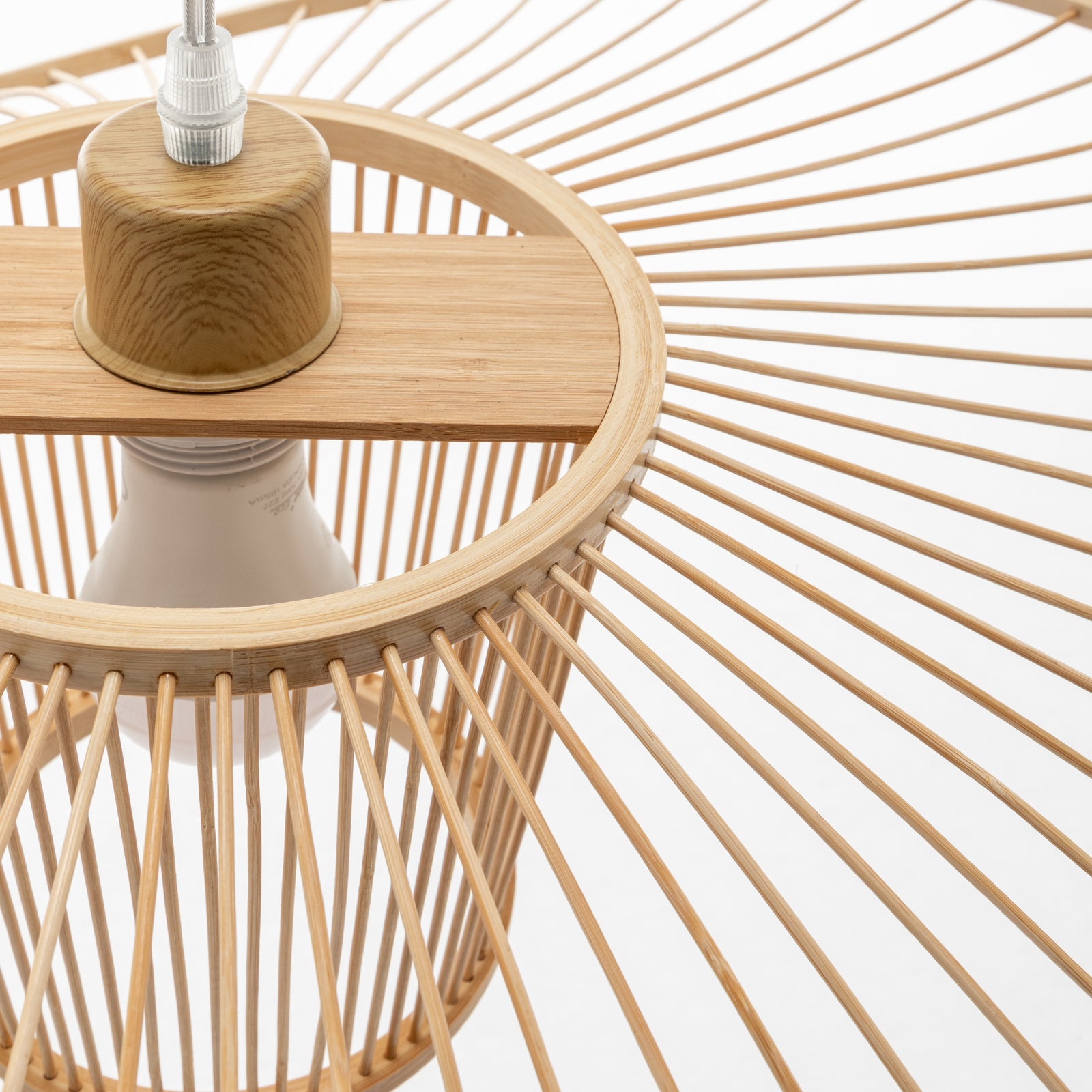 Elysian Breeze Eco-Friendly Bamboo Pendant Lamp