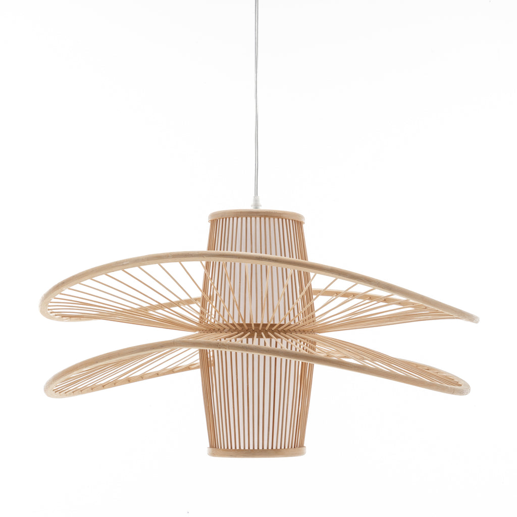 Elysian Breeze Double Bamboo Pendant Lamp