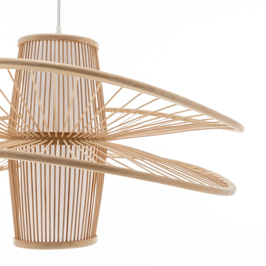 Elysian Breeze Double Bamboo Pendant Lamp
