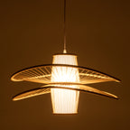 Elysian Breeze Double Bamboo Pendant Lamp