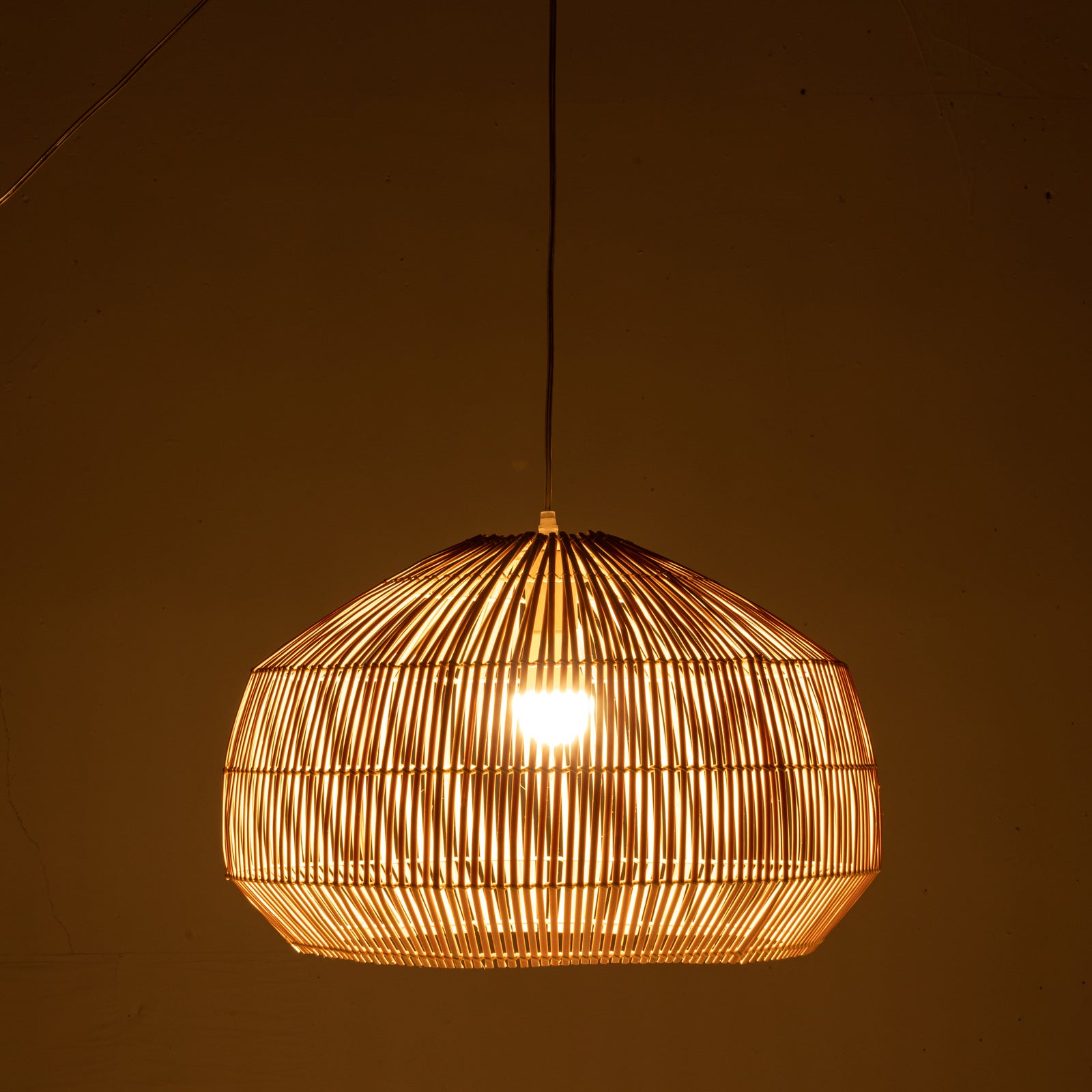 Solara Sphere Hand-Woven Bamboo Pendant Lamp