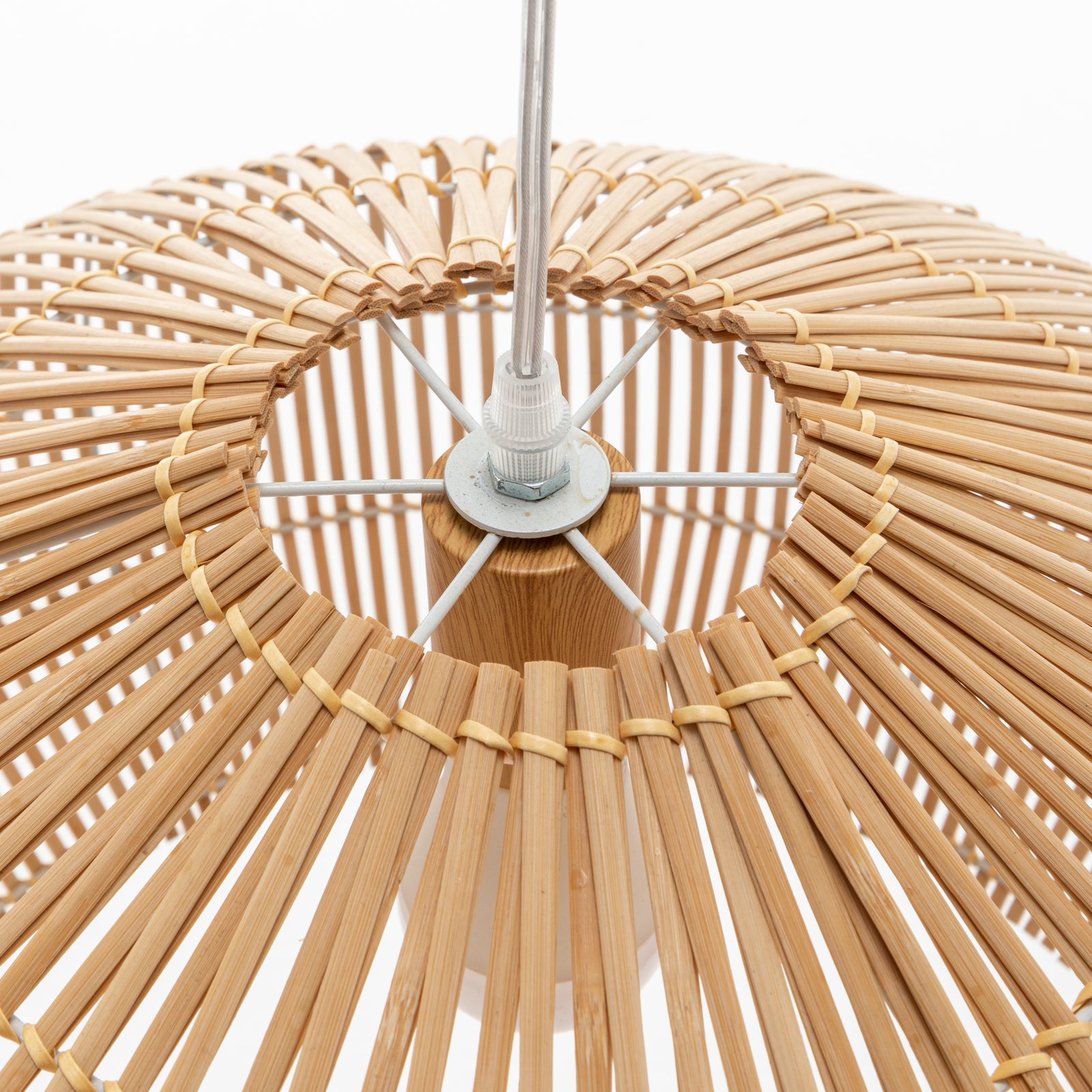 Solara Sphere Hand-Woven Bamboo Pendant Lamp