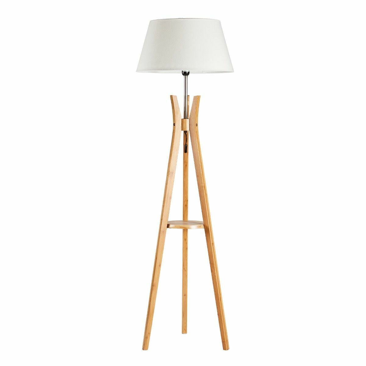 Elegant Large Bamboo Tripod Floor Lamp