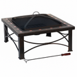 30-Inch Square Slate Tile Fire Pit