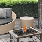 30-Inch Square Slate Tile Fire Pit
