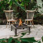 30-Inch Square Slate Tile Fire Pit