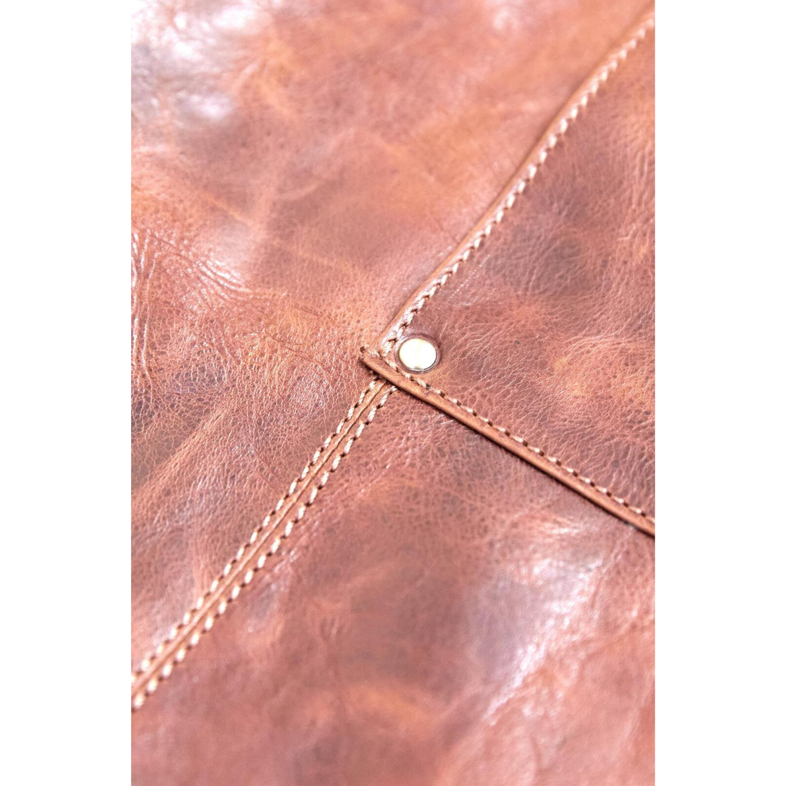 2x Pierre Cardin Professional Leather Apron Butcher Woodwork Barber - Cognac