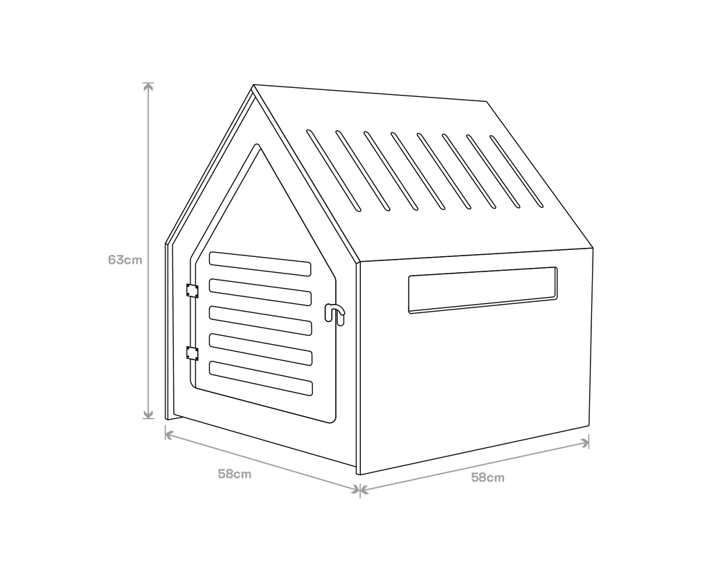 Sleek Black Modern Dog Crate for Small Breeds