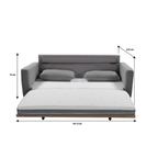 SHASA Grey Celadon 2 Seater Sofa Bed