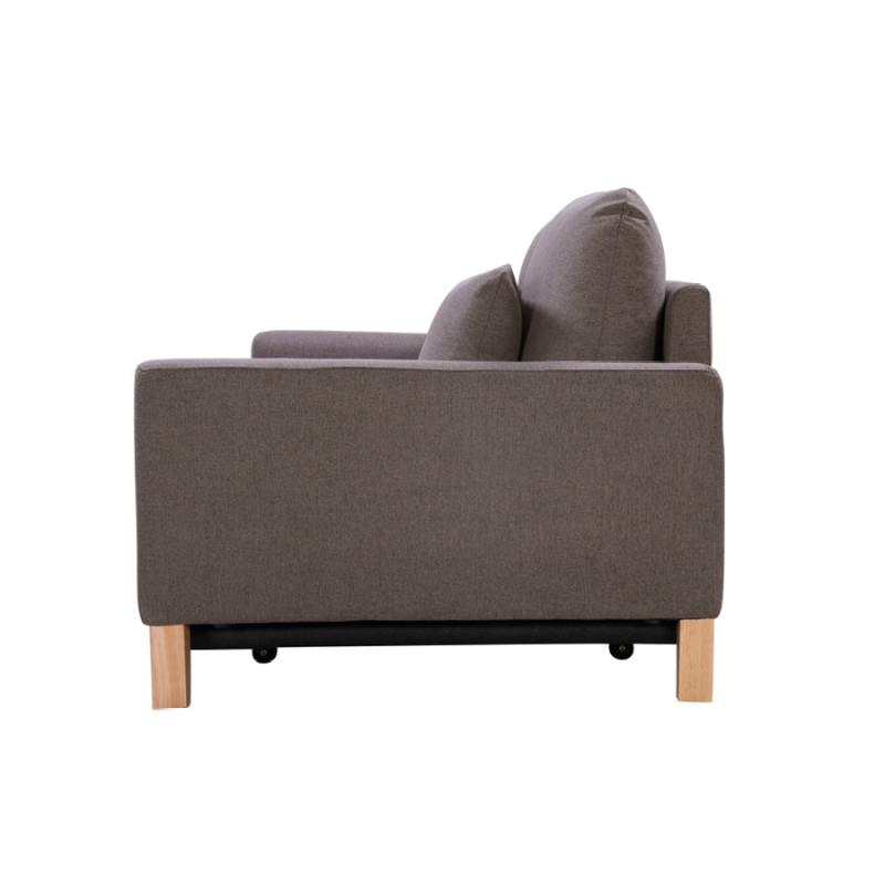 SHASA Grey Taupe 2 Seater Sofa Bed