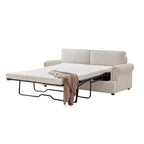 PHEBE Corduroy Cream 3 Seater Sofa Bed