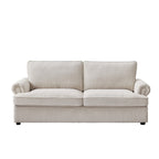PHEBE Corduroy Cream 3 Seater Sofa Bed
