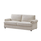PHEBE Corduroy Cream 3 Seater Sofa Bed