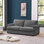 PHEBE Corduroy Dark Grey 3 Seater Sofa Bed