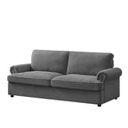 PHEBE Corduroy Dark Grey 3 Seater Sofa Bed