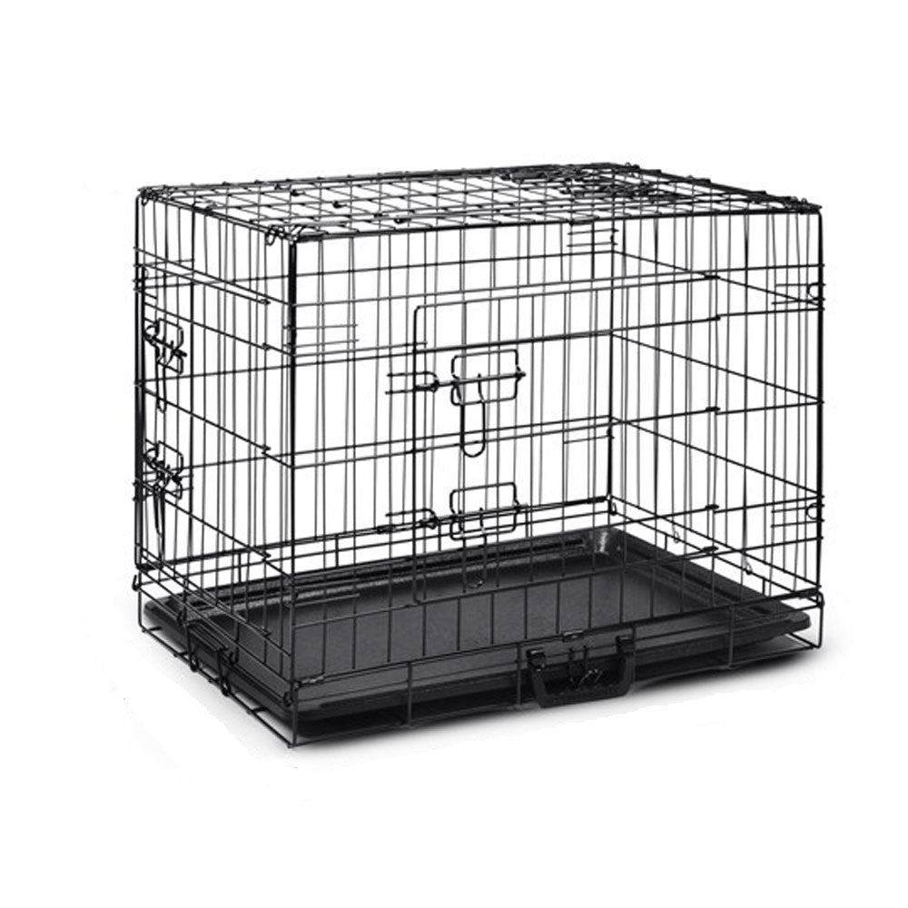 30" Collapsible Metal Dog Cage for Travel