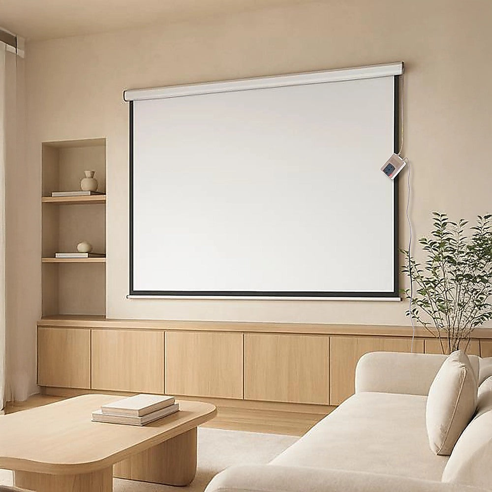 120-Inch Motorized Projector Screen with Remote