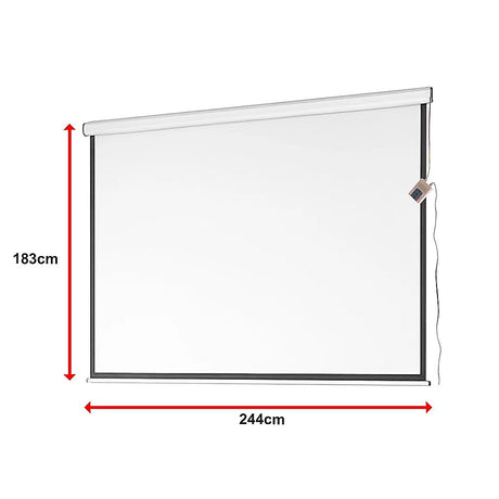 120-Inch Motorized Projector Screen with Remote